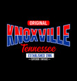 knoxville tennessee vintage college t shirts vector image vector image