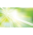 green background with rays and lights vector image