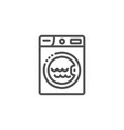 laundry line icon washing machine sign hotel vector image