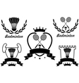 badminton vector image