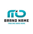 md logo business vector image