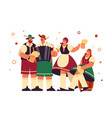 oktoberfest or oktober beer festival card vector image vector image