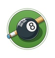 billiard ball vector image