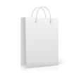 empty shopping bag on white ready for your design vector image