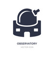 observatory icon on white background simple vector image