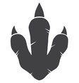 Raptor Dinosaur Paw Print Logo Royalty Free Vector Image