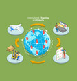 3d isometric flat conceptual vector image