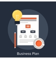 business plan vector image