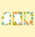 safari frame set vector image