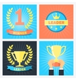 winner badges vector image vector image
