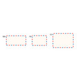 air mail letter frames set airmail border vector image