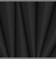 grey striped pattern wavy ribbons on dark vector image