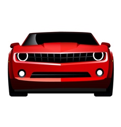 Muscle car front Royalty Free Vector Image - VectorStock