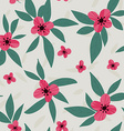 floral pattern seamless doodle flowers vector image