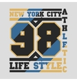 new york typography design graphic vector image