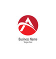 a letter logo icon vector image