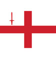 flag of london in england vector image