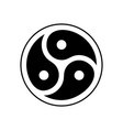 bdsm emblem symbol isolated logo sexual subculture vector image