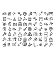 construction cartoon icon set vector image