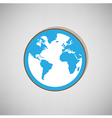 globe icon vector image