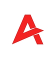 abstract letter a logo template flat vector image