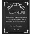 black chalk board template vintage frame vector image vector image