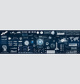 ui hud gui big elements collection futuristic vector image vector image