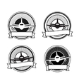 air travel badges vector image