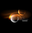 blurred neon glowing round shapes abstract vector image