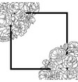 peonies mock up vector image vector image