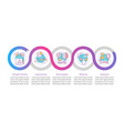 professional qualities infographic template vector image vector image