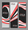 set vertical futuristic banners vector image vector image