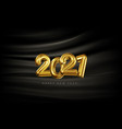 festive banner with volumetric golden numbers vector image