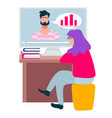 online courses and education in distance using vector image