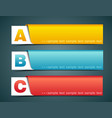 options banner vector image vector image