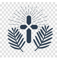 silhouette icon palm sunday vector image vector image