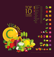 basics of healthy nutrition vector image vector image
