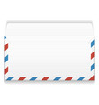 open rectangle envelope letter package air mail vector image