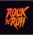 rock lettering poster or t-shirt design vector image vector image