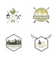 adventure badges logo design vector image