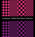 pink and purple lumberjack collection vector image