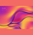 abstract template fluid shape in trendy bright vector image vector image
