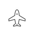plane line icon vector image