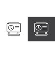 set of flip chart billboard icons data vector image