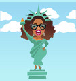 caricature of celebrity oprah winfrey vector image