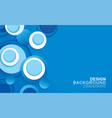 paper layer circle blue abstract background vector image vector image