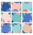 abstract fresh and trendy design set modern vector image