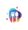 colorful food restaurant designs template design vector image