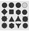 set of blank retro vintage badges and labels vector image vector image