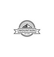 mountain bagde logo template vector image